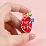 Personalized LGBTQ Pronoun Button Pin Collection