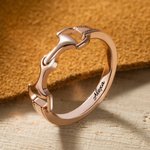 Personalizado Snaffle Bit Anillo de caballo para el caballo ecuestre amante del regalo