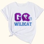 Personalisierte Fußball-Thema kurze Ärmel Glitter T-Shirt mit Namen und Nummer