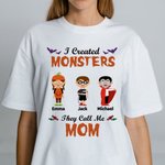 Personalised I Created Monsters They Call Me Grandma Halloween Family Shirt