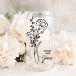 Henkilökohtainen Syntymä Kukka FUTURE MRS MISS lasi kuppi