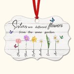 Personalizada Nacimiento Flor Adorno de Cerámica Irregular Forma Redonda para Hermana Amigo Regalo