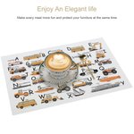Personalized Construction Vehicle Theme Placemat Gift for Kids