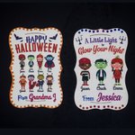 Personalized 10 Pcs Halloween Monster Glow Stick Tags for Halloween Party Favor