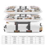 Personalized Construction Vehicle 3 Piece Bedding Set Gift for Kids