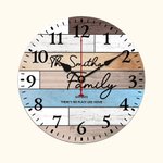 Personalised Wood Grain Clock Indoor Decorations