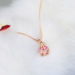 Personalised Diamond Birthstone Heart Necklace for Mom Friend Daughter Wife