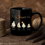 Personalisierte Niedliche Geist-Charakter Tasse 330ml Kürbis Keramiktasse 1-10 Geist Halloween Geschenk für Familie