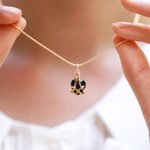 Personalised Diamond Birthstone Heart Necklace for Mom Friend Daughter Wife