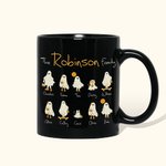 Personalized Dog Cat Balloon Pattern Halloween Portrait Mug with Name Gift for Friend Family