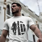 T-shirt de football personnalisé Nom pour homme Cadeau
