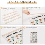 Personalized Canvas Dinosaur Alphabet Wall Art Educational Poster Classroom Nursery Decor