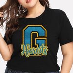 Personalized Spirit Glitter Shirt with Mascot and Letter