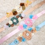 Personalisierte Boho Baby Shower Schärpe und Pin
