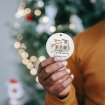 Adorno personalizado con foto de la nueva casa Adorno de la casa de la pareja para regalo de inauguración de la casa