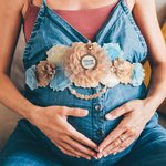 Personalisierte Boho Baby Shower Schärpe und Pin