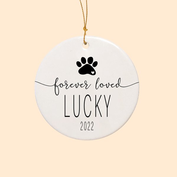Personalized Pet Memorial Ceramic Ornament Loss of Pet Gifts