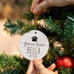 Personalized Pet Memorial Ceramic Ornament Loss of Pet Gifts