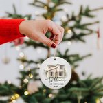 Adorno personalizado con foto de la nueva casa Adorno de la casa de la pareja para regalo de inauguración de la casa