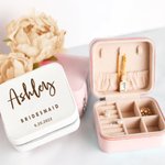 Personalised PU Leather Jewellery Box Jewellery Organizer Bachelorette Party Gifts