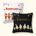 Personalizzato Halloween Cute Ghost Family Cuscino copriletto