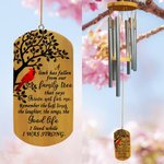 Personalised Cardinal Memorial Wind Chime Sympathy Gifts