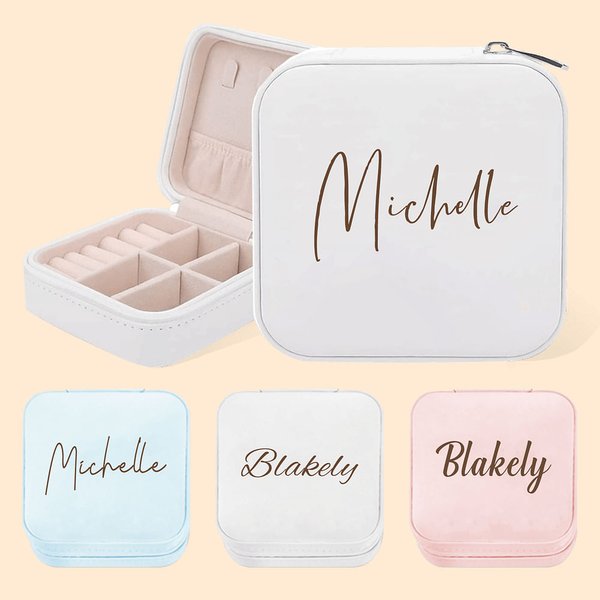 PU Leather Jewelry Box Organizer