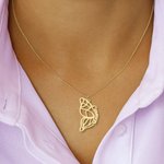 Personalisierte Satz von 2 Schmetterling Freundschaft Halsketten für beste Freunde Schmuck