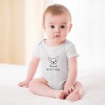 Personalized New Best Friend Baby Onesie with Dog Scarf