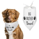 Personalized New Best Friend Baby Onesie with Dog Scarf