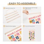 Personalized Classic Winnie the Pooh Alphabet Education Canvas Hanging Poster for Kids