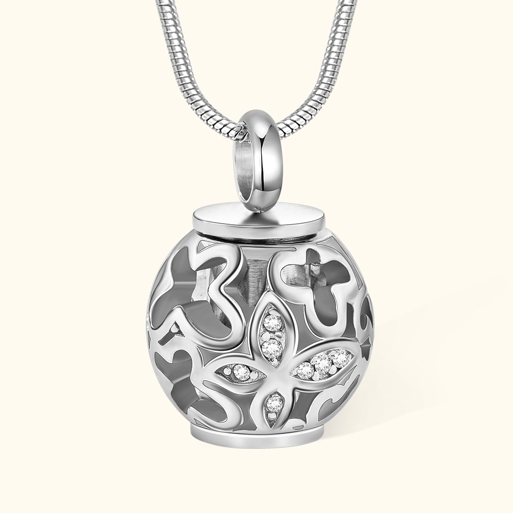 Collier avec Inscription Commémorative Personnalisée Pendentif Urne de Cendres pour Animaux