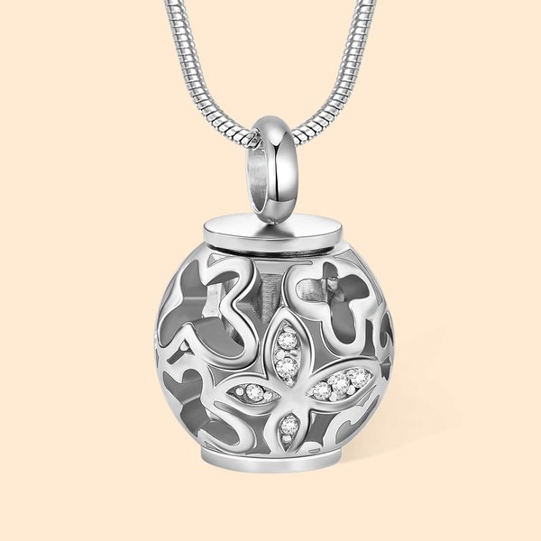 Butterfly Locket Urn Necklace - Ashes Memorial Jewelry