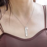 Personalized Engraved Emergency Medical Alert Necklace Gift for Family Friend