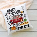 Housse d'oreiller pour coussin Farm Life personnalisée