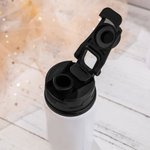 Gepersonaliseerde waterfles met dierenalfabet en naam voor kinderen