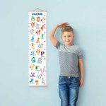 Personalized Growth Chart Height Growth Chart Alphabet Animal Name