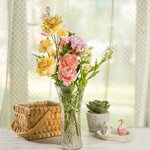 Personalized Family Member Birth Flower Artificial Bouquet