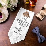 Personalized Wedding Handkerchief From Your Dog Cat Pet Gift for the Groom Bride