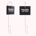 Panneau de jardin personnalisé gravé au laser en ardoise avec message Décoration de jardin