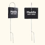 Personalized Laser Engraved Slate Garden Sign with Message Garden Decoration