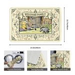 Personalized Classic Winnie The Pooh Family Name Doormat
