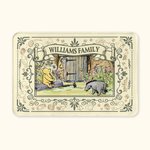 Personalized Classic Winnie The Pooh Family Name Doormat