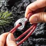 Personalized Hike Climbing Adventure Bracelet Explore Paracord Survival Bracelet Climbing Jewelry