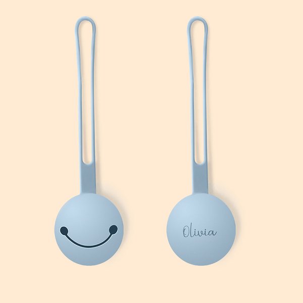 Personalised Smiling Face Pacifier Silicone Storage Bag