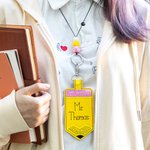 Personalized Leather Teacher Badge Holder Pencil ID Holder ID Badge Holder with Embroidery Text Back to School Gift for Teachers