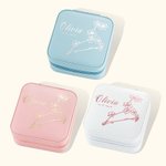 Personalised Birth Flower Zodiac Jewellery Box for Bride and Besties