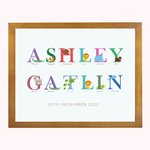 Personalized A to Z of Emotions Children's Name Print