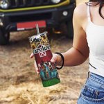 Personalisierte Edelstahl Bauernhof Tiere Becher mit Lippe und Strohhalm