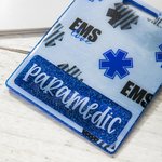 Set di distintivi personalizzati Glitter EMS Star of Life Bandiera USA Regalo per paramedici EMTs Primi soccorritori
